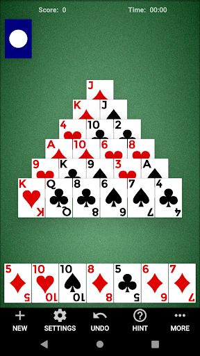 Android application Pyramid 13: Pyramid Solitaire screenshort