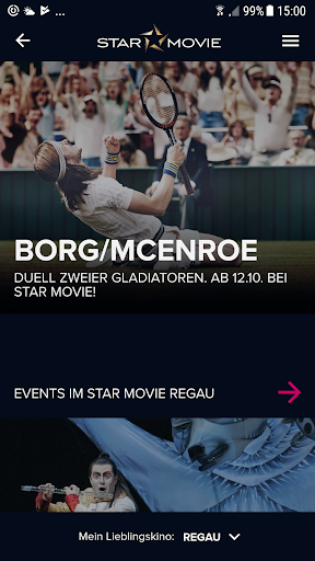 Android application Star Movie screenshort