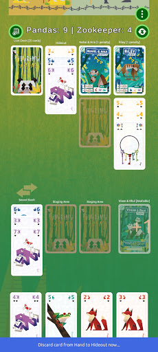 Pilfering Pandas Card Game Screen 3