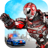 Police Flying Robot 3D: City Hero Transform Wars icon