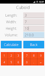 screenshot of Area and Volume Calculator
