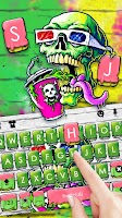 screenshot of Graffiti Skull Paint Keyboard 