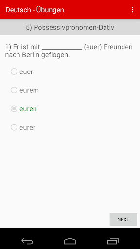 Learn German Dative Accusative Screen 3
