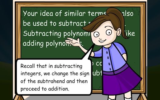 Subtracting Polynomials