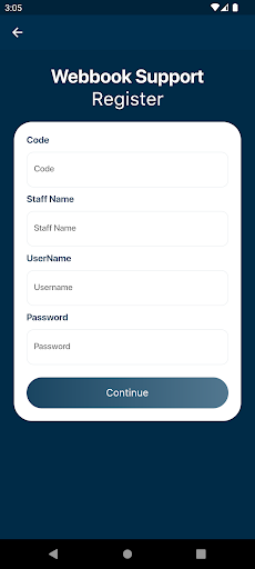Webbook Support Screen 2