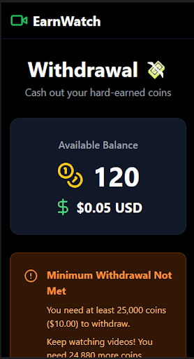 Earnwatch- watch and earn