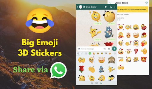 3D Emoji Stickers for WhatsApp Unknown