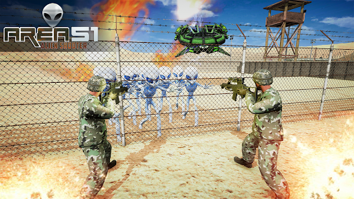 Android application Area 51 Alien Shooter Games screenshort