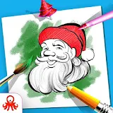 Christmas Coloring Book Santa Game icon