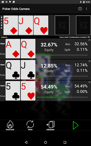 Poker Odds Camera Calculator screenshots 15