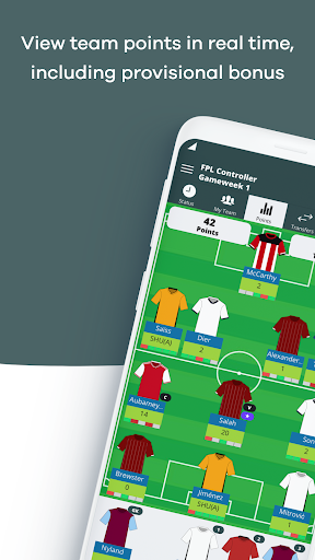 Android application Fantasy Football Control Pro screenshort