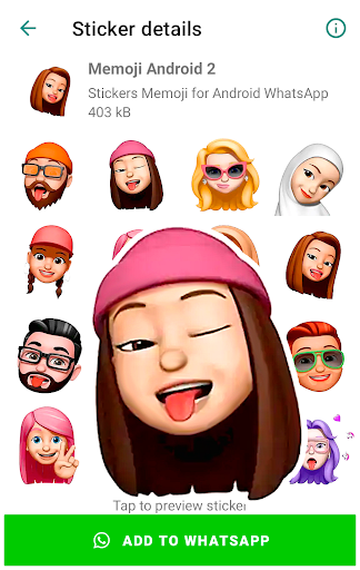Stickers Memoji for Android Screen 2