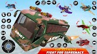 screenshot of Army Bus Robot Car Game 3d