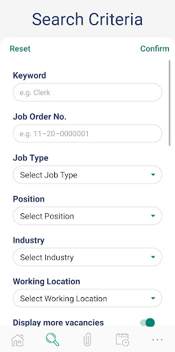 Interactive Employment Service Screen 2