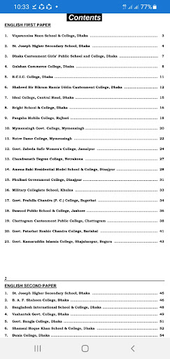 Android application HSC English TestPaper Exam2024 screenshort