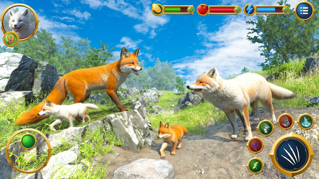 Virtual Arctic Fox Family Sim 1.4 APK + Мод (Unlimited money) за Android