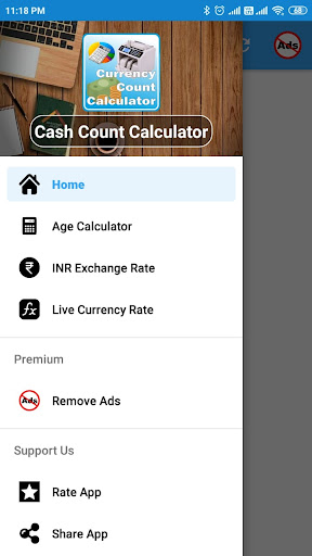 Cash Currency Count Calculator Screen 3