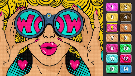 Cross Stitch: Color by Number - Puzzle - games