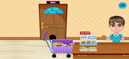 Supermarket Shopping 2D Sim 2