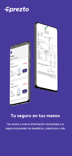 Android application Eprezto Seguros screenshort