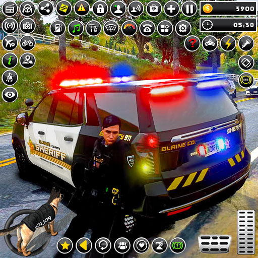 سيارة الشرطة مطاردة محاكاة 3D