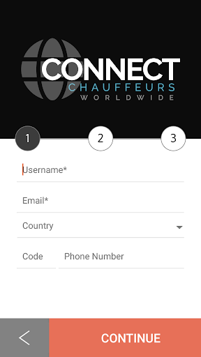 Connect Chauffeurs Screen 2