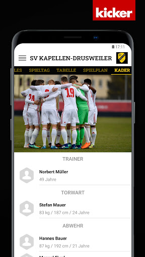 Android application SV Kapellen-Drusweiler screenshort