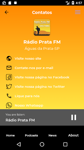 Rádio Prata FM Screen 2