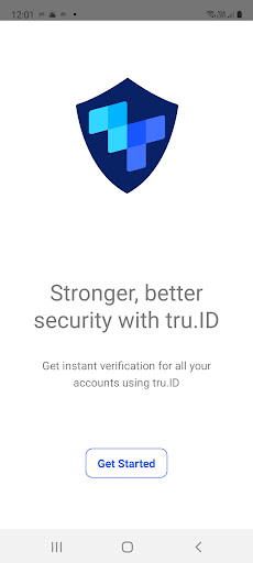 Android application tru.ID authenticator screenshort