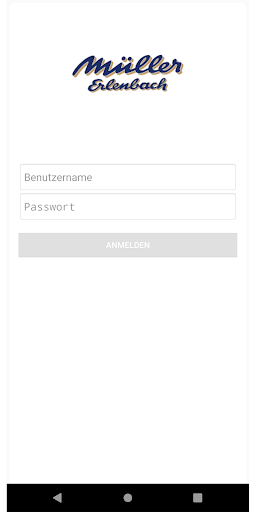 Android application Müller Erlenbach Intern screenshort