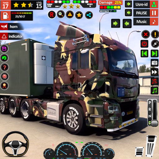 Army Truck Transport Game 2023 logo