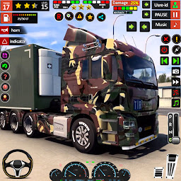 Gambar ikon Army Truck Transport Game 2023