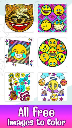 download emoji colornumber  coloring book pages 2019
