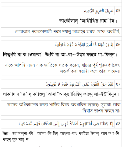 Surah Yasin - সূরা ইয়াসীন Screen 3