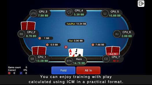 Poker Tournament Trainer 1.05 APK + Mod (Unlimited money) إلى عن على ذكري المظهر