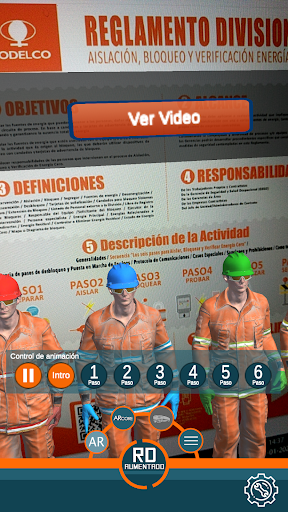 Android application Codelco AR+ screenshort