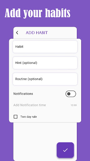Habit Tracker & Remainder Screen 3