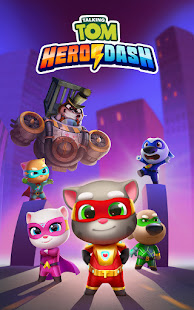 Скачать Talking Tom Hero Dash - Run Game Онлайн бесплатно на Андроид