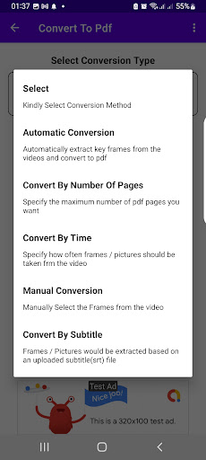 Convert Video To Pdf File Screen 3