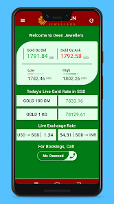 Deen jewellers sale gold price today