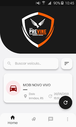Android application Previne Segurança e Serviços screenshort