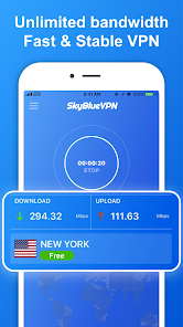 SkyBlueVPN: Free VPN Proxy Server & Secure Service 1.0.16 APK + Mod (Unlimited money) untuk android