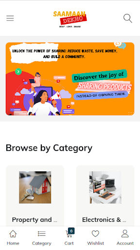 Android application Saamaan Dekho screenshort
