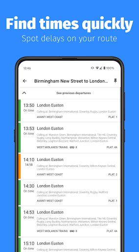Android application Train Track - UK Train Times screenshort