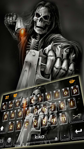 Badace Skull Guns Keyboard - cool gun theme 6.0.1109_8 screenshots 1