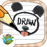 Paint and draw something icon