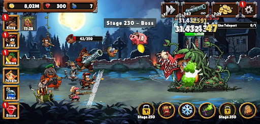 Screenshot of Apes vs. Zombies
