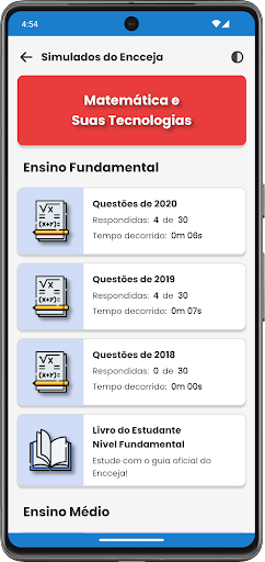 Simulados do Encceja Screenshot 3 - AppWisp.com