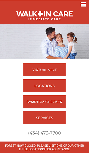 Android application Walk-In-Care screenshort