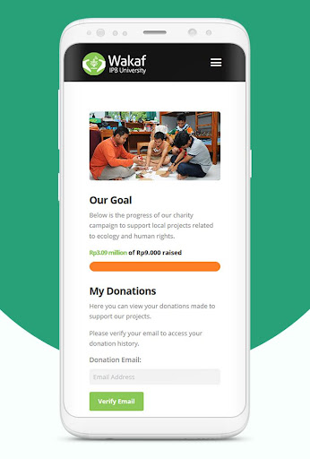 Android application IPB Wakaf screenshort